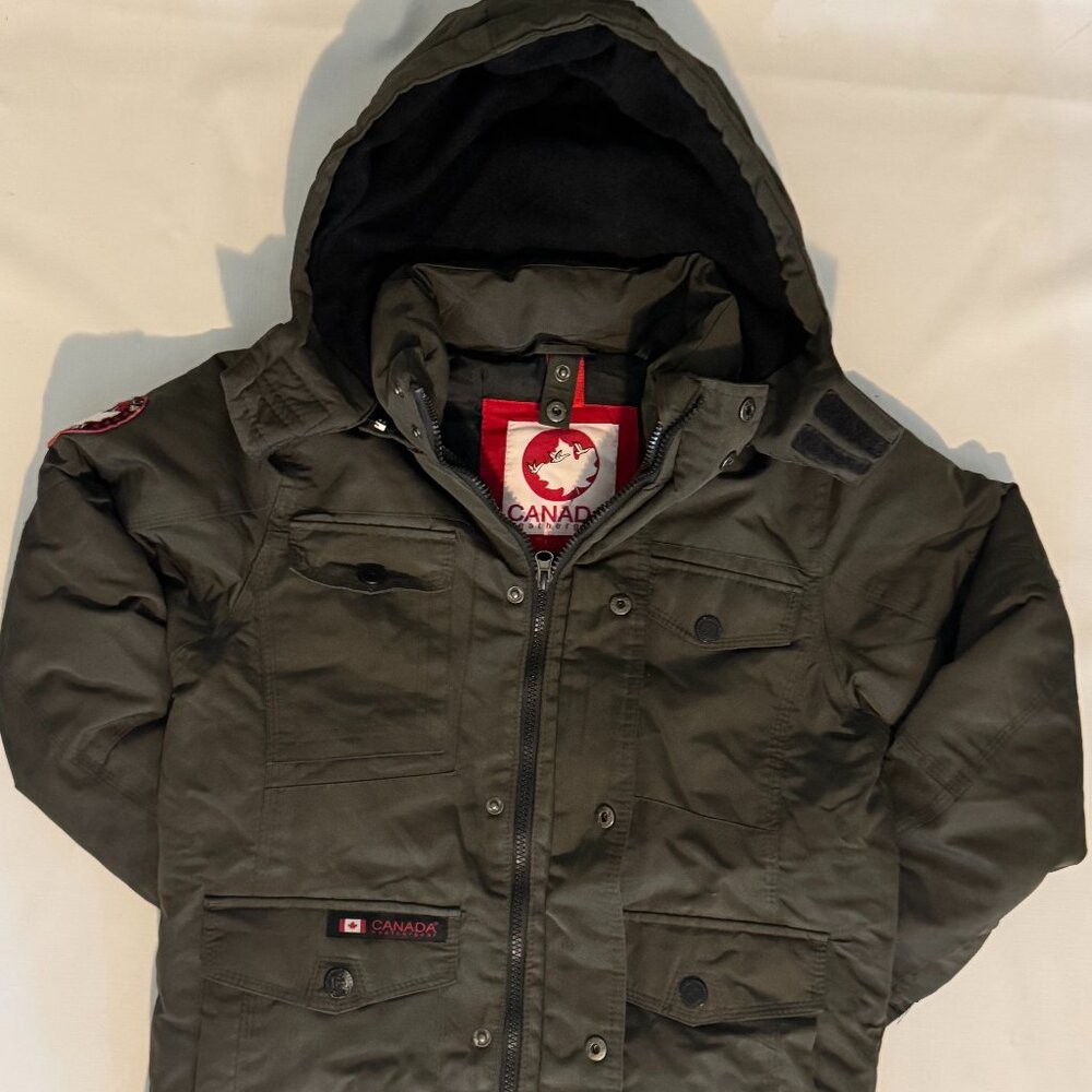 Boys- Size 8, Green Coat